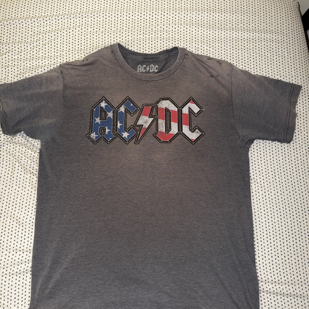 AC/DC Charcoal Logo Tee